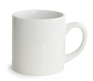 CX 12un Caneca de ceramica 6oz 180ml Para Sublimação ( Cafézinho ) - Marca Panda