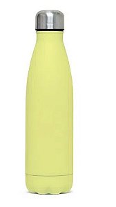 Garrafa Térmica de Inox Matte Amarela - 500ml