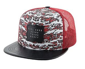 Boné Aba Reta Yong Money Snapback Vermelho