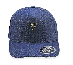 Boné Aba Curva Yong Money Snapback Azul Jeans
