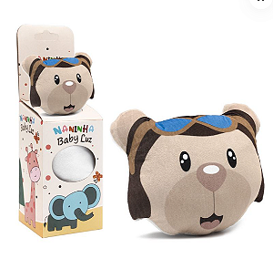 Kit Naninha de Plush com Almofada para sublimação - Urso Aviador