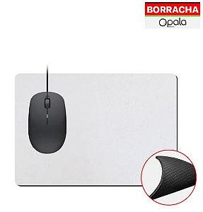 Mouse Pad de Borracha Retangular 19x23cm - Opala Brindes