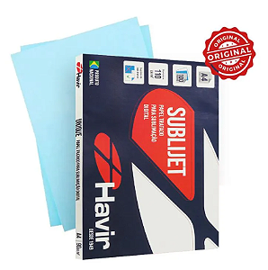 Papel Sublimático, A4 Havir Fundo Azul 110gr, Pct500 Fls