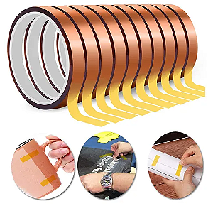 10 Fita Adesiva Térmica 8mm x 33mts - Marron