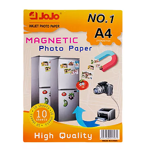 10 Folhas Papel Premium Glossy Photo Magnetico Imã A4 Jojo