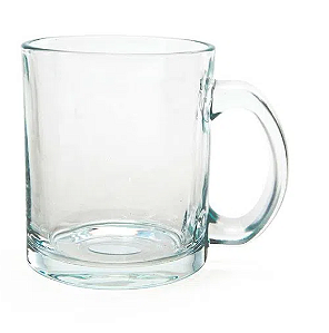 12 Caneca de Vidro Cristal para Sublimação - 325ml