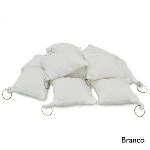 Almochaveiro Branco/Branco 7x7cm - 5 Unidades