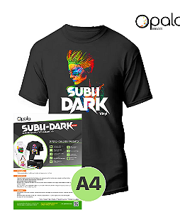 Papel Tranfer SUBLI-DARK Vinyl Inkjet Sublimático Opala Brindes A4 - 5 Folhas