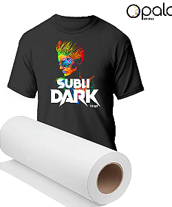 Papel Transfer SUBLI-DARK Vinyl Inkjet Sublimático Opala Brindes - Bobina 51cm x 25mts