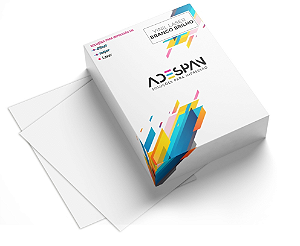 Vinil Adesivo para Impressão Laser Branco Brilho 10 Folhas A4 210x297 Adespam
