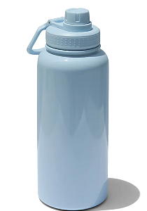 Garrafa Térmica para Sublimação com Parede Dupla Tampa Cantil Azul Bebê - 900ml