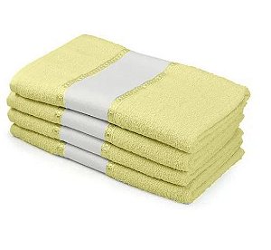 Toalha De Banho Amarelo Claro Para Sublimação - 1 Unidade
