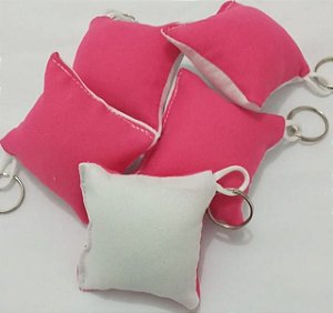 Almochaveiro Branco/Pink 7x7cm - 5 Unidades