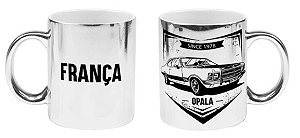 Caneca para Sublimação Importada de Cerâmica Cromada Prateada  - 1 Unidade