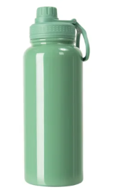 Garrafa Térmica para Sublimação com Parede Dupla Tampa Cantil Verde Menta - 900ml