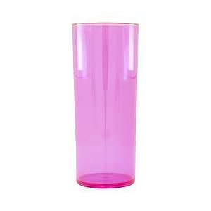 Long Drink 300ml Rosa Translucido P/ Transfer Laser ou Serigrafia 1un