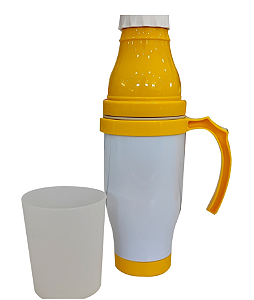 Garrafa De Polímero Semi-Térmica 560ml Para Sublimação - Amarela