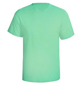 Camiseta Poliester Verde Bebê- Adulto