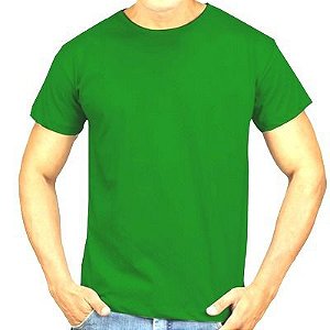 Camiseta Poliester Verde Bandeira - Adulto