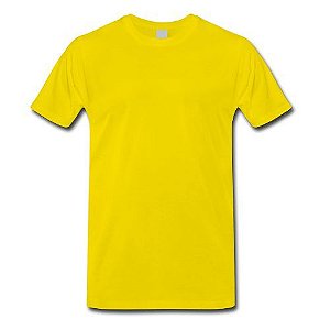 Camiseta Poliester Amarelo Canário - Infantil