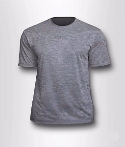 Camiseta Poliéster Cinza Mescla - Sublimatica