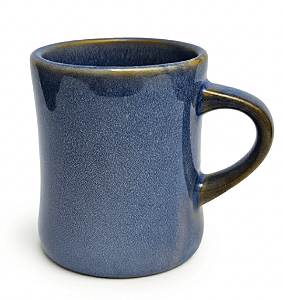 Caneca de Cerâmica para Sublimação Rústica Elemental Azul - 360ml