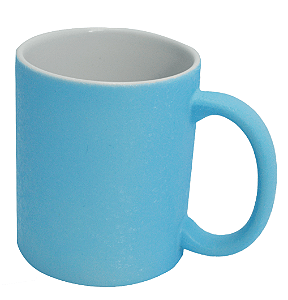 Caneca Cerâmica para Sublimação Craquelê Azul claro - 325ml