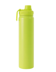Garrafas Térmica Inox Emborrachada Fresh Para Sublimação Verde Limão Fosca 750ml
