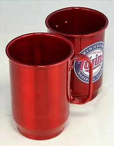 CANECA DE ALUMÍNIO VERMELHA 550ML