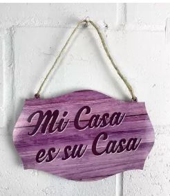 PLACA MDF COM SISAL (13X27CM) P/SUBLIMAÇÃO