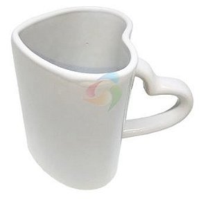 Caneca De Ceramica Formato Coração