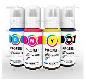 Kit 4 Tinta Corante Epson 100ml - Cores