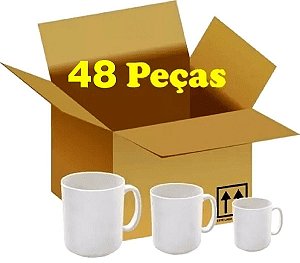 Caneca para Sublimação de Cerâmica Branca Classe AAA - Live Premium 48 Unidade