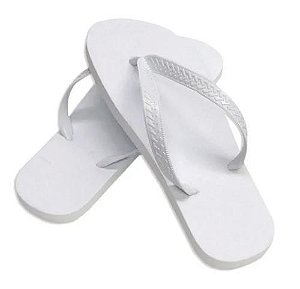 Chinelo para Sublimação Branco Infantil ( Tira Slin ) - Tamanho 23/24