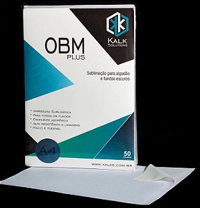 OBM PLUS - Branco Fosco para Tecidos Escuros Formato A4 - 10 fls