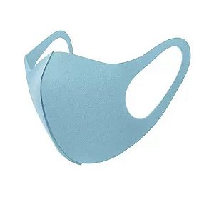 10 Máscara Facial Neoprene Adulto - Azul Bebê