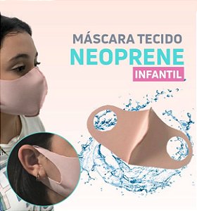 Máscara Facial Neoprene Infantil - Rosa
