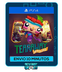 Tearaway Unfolded - Edição Padrão - Ps4 - Mídia Digital