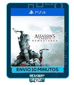 Assassins Creed III Remastered - Edição Padrão - Ps4 - Mídia Digital