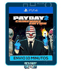 Payday 2 - Edição Crimewave - Ps4 - Mídia Digital