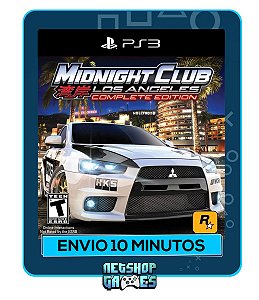 Midnight Club Los Angeles Complete Edition - Ps3 - Midia Digital