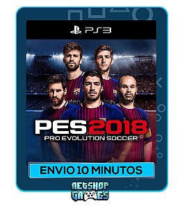 Pes 2018 - Pro Evolution Soccer 18 - Ps3 - Midia Digital