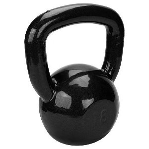 Kettlebell de 18kg Emborrachado da TURBO FITNESS