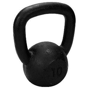 Kettlebell de 10kg de ferro da TURBO FITNESS