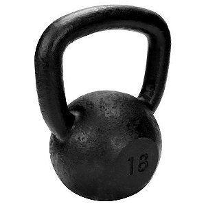 Kettlebell de 18kg de ferro da TURBO FITNESS