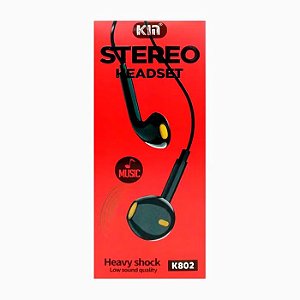 Headset Stereo K802