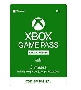 Cartão Xbox Game Pass 3 Meses - Microsoft