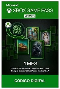 Card Xbox Game Pass Ultimate - 1 mês