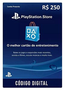 Card PlayStation Store - 250