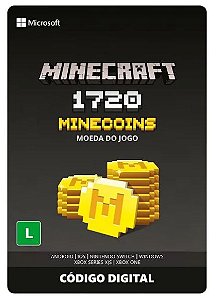 Card Minecraft Minecois 1720 Coins